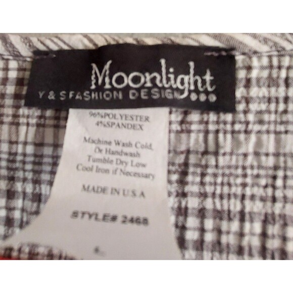 Mooonlight Tops Women Size L, Plaid,21 Inch Of Armp To Armp. - Picture 2 of 12